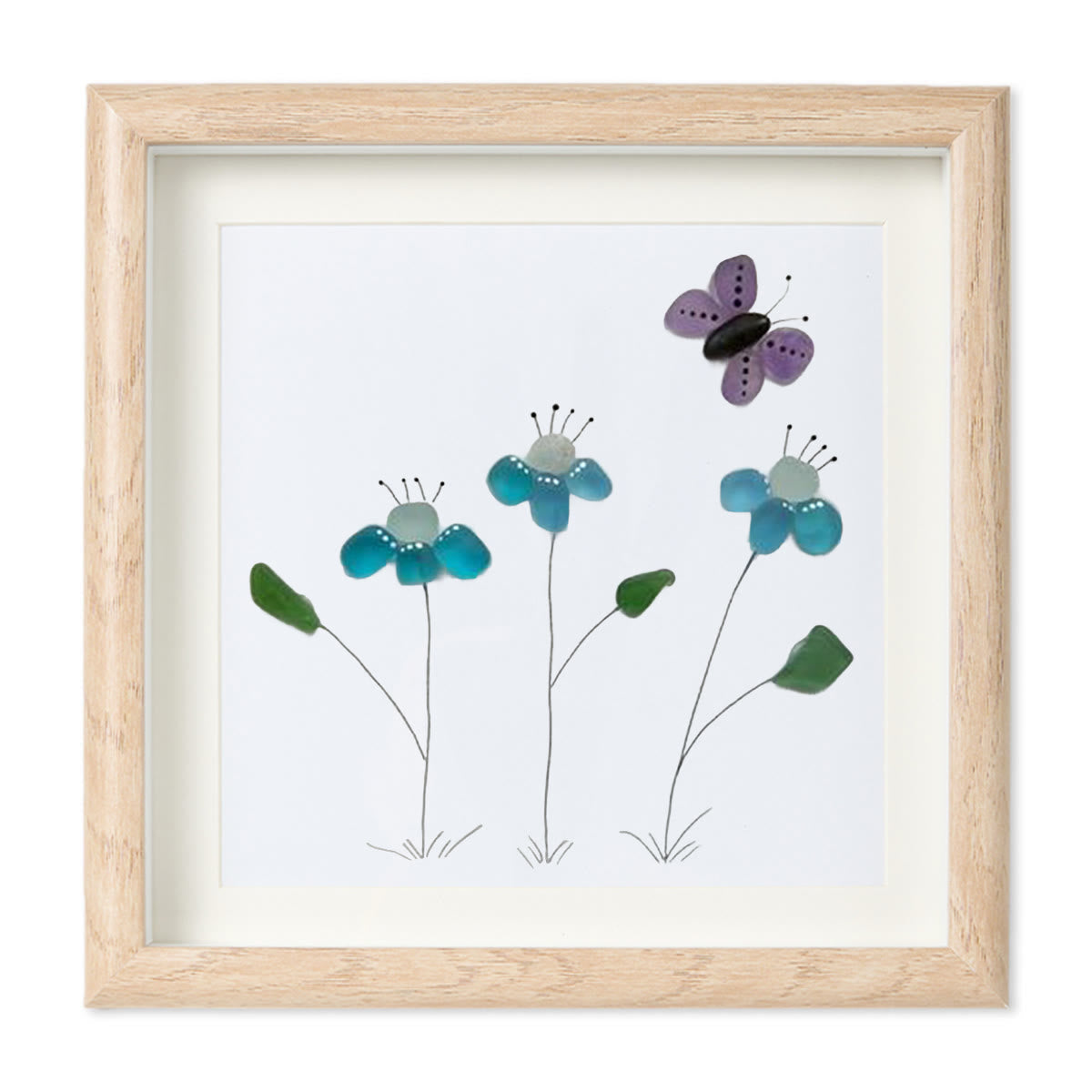 Butterfly Bliss Sea Glass Framed Art - image 8