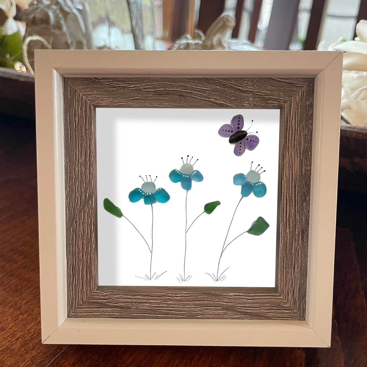 Butterfly Bliss Sea Glass Framed Art - image 5