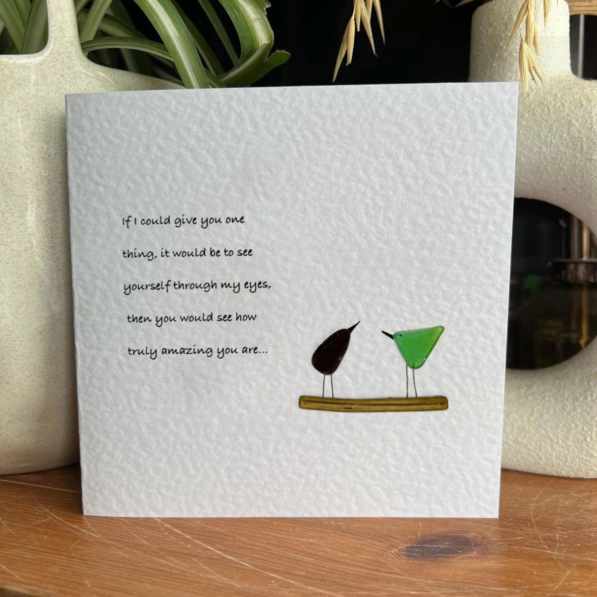 Inspirational Quote Sea Glass Framed Art - image 6