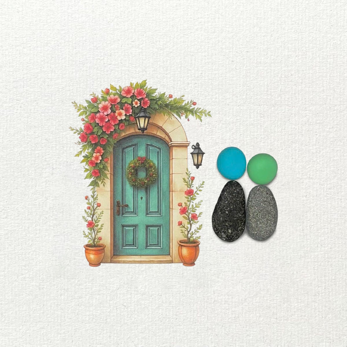 Our New House Warm Home Sea Glass Framed Art - image 3