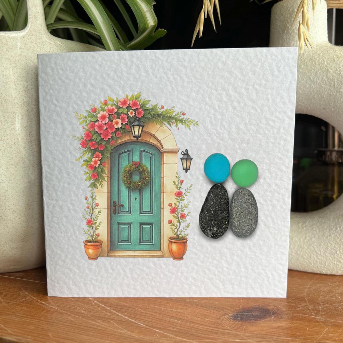 Our New House Warm Home Sea Glass Framed Art - image 2