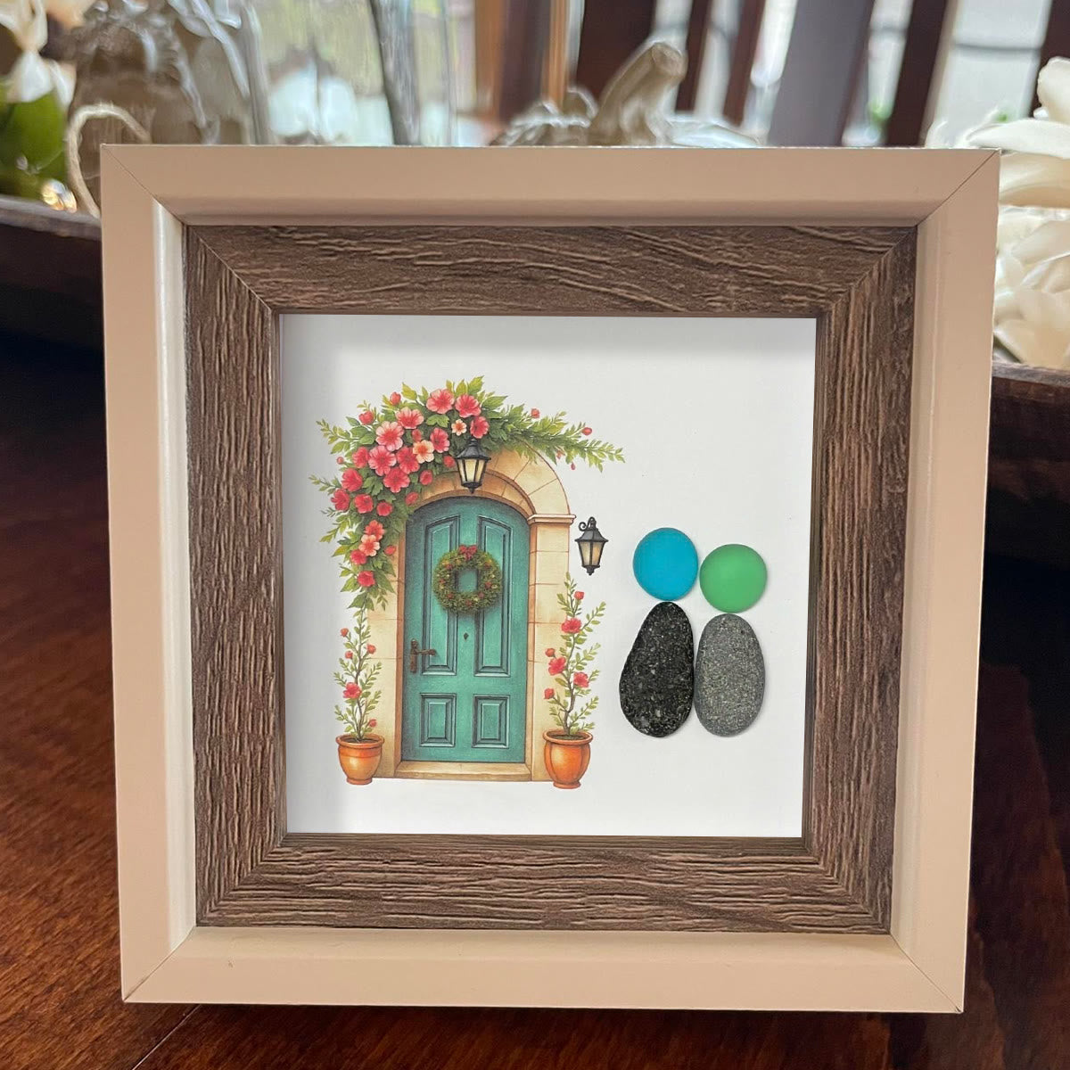 Our New House Warm Home Sea Glass Framed Art - image 7