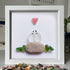 Sweetheart Birds Romantic Couple Sea Glass Framed Art - image 5
