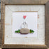 Sweetheart Birds Romantic Couple Sea Glass Framed Art - image 4
