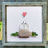 Sweetheart Birds Romantic Couple Sea Glass Framed Art - image 6