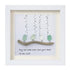 Heartful Melody Music Faith Bird Sea Glass Framed Art - White - 8" X 8" - image 11