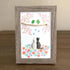 Romantic Blossom & Cats Couple Sea Glass Framed Art - image 7