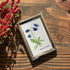 Elegant Blue Campanula Barbata Sea Glass Framed Art - image 7