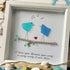 Unique Melody Couple Valentine's Day Sea Glass Framed Art - image 2