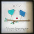 Unique Melody Couple Valentine's Day Sea Glass Framed Art - image 6
