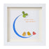 Love You to the Moon and Back Sea Glass Framed Art - White - 8" X 8" - image 13