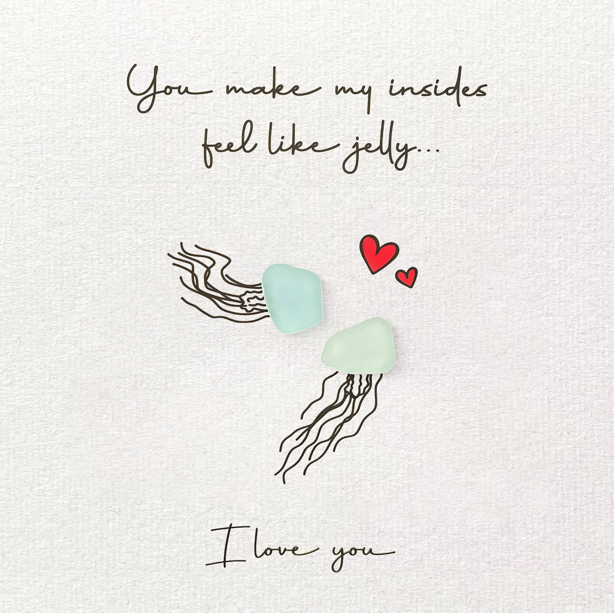 Jellyfish Couple Love Sea Glass Framed Art - image 8