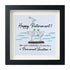 Cheers And Happy Retirement Sea Glass Framed Art - Black - 8" X 8" - image 10