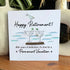 Cheers And Happy Retirement Sea Glass Framed Art - Seaglass Card - 8" X 8" - image 1