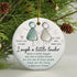 Friendship Gift Fabulous Friend Round-Shaped Sea Glass Hanging Ornament - image 2