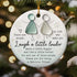 Friendship Gift Fabulous Friend Round-Shaped Sea Glass Hanging Ornament - image 1
