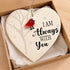 I Am Always With You Red Bird Memorial Sea Glass Hanging Ornament - image 3