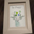 Be Happy Flower Bouquet Sea Glass Framed Art - image 6