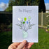 Be Happy Flower Bouquet Sea Glass Framed Art - Seaglass Card - 6" X 8" - image 1
