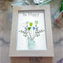 Be Happy Flower Bouquet Sea Glass Framed Art - image 5