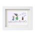 Chasing Bubbles Family Sea Glass Framed Art - White - 6" X 8" - image 13
