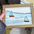 Sea Breeze Sailboats Sea Glass Framed Art - image 4