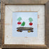 Enchanting Bird & Wild Mushroom Sea Glass Framed Art - image 7