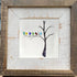 Birds Perched On A Branch Sea Glass Framed Art - image 7