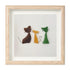 Three Cute Cats Special Companions Sea Glass Framed Art - image 13