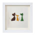 Three Cute Cats Special Companions Sea Glass Framed Art - image 16
