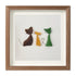 Three Cute Cats Special Companions Sea Glass Framed Art - image 14