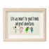 Good Friends & Great Adventures Sea Glass Framed Art - Oak - 6" X 8" - image 9