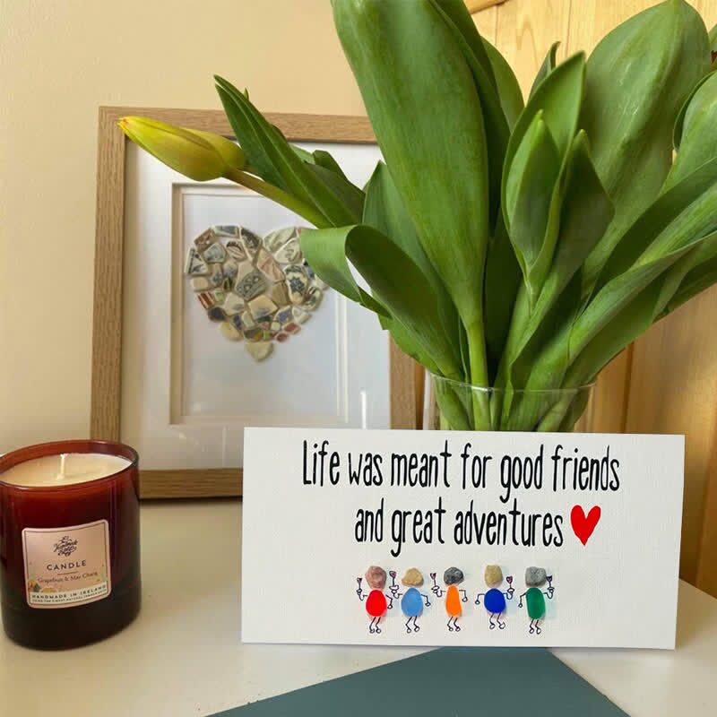 Coastal Friendship Adventure Sea Glass Framed Art - image 2