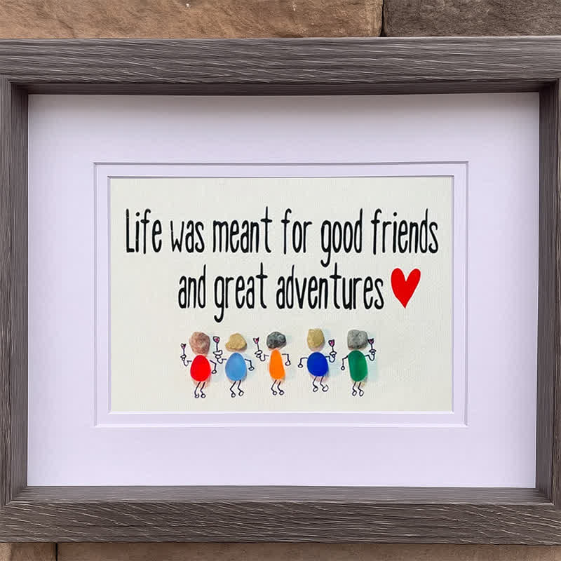 Coastal Friendship Adventure Sea Glass Framed Art - image 8