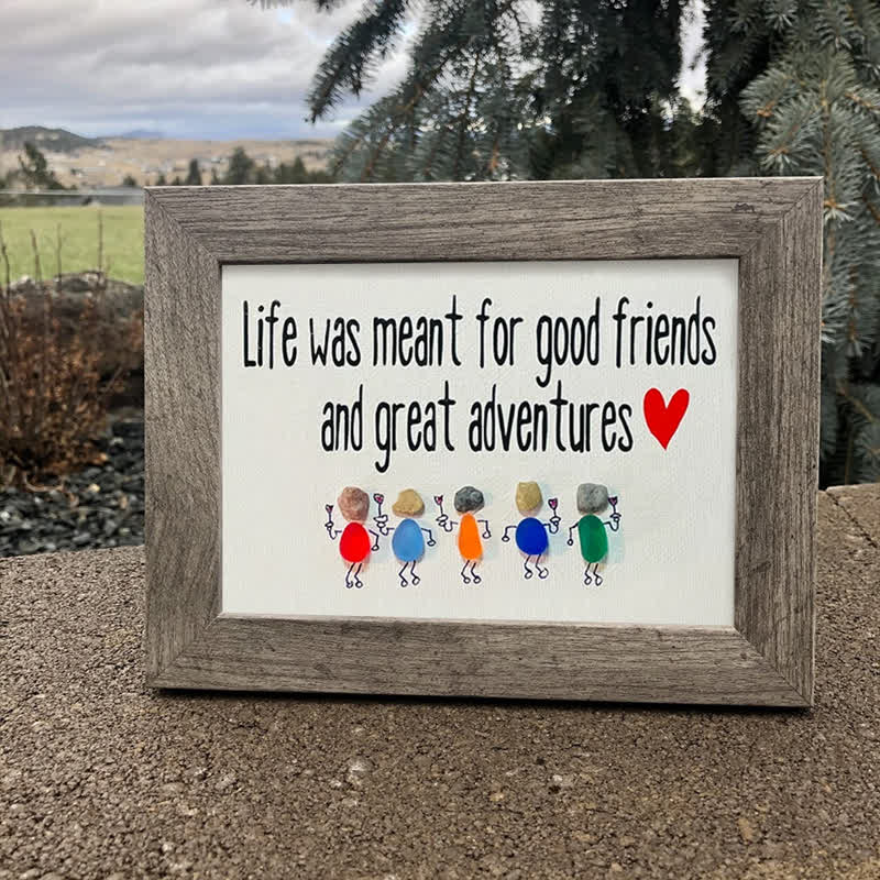 Coastal Friendship Adventure Sea Glass Framed Art - image 6