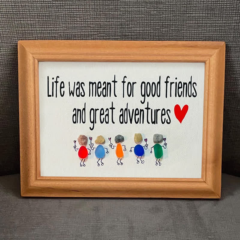 Coastal Friendship Adventure Sea Glass Framed Art - image 4