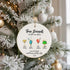 Custom Name Best Friend Cocktail Sea Glass Hanging Ornament - image 3