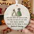 Winter Couple Custom Name Sea Glass Hanging Ornament - Buy 5 Get 2 Free(7 Pcs) - 2.87" × 2.87" × 0.12" - image 0