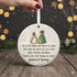 Winter Couple Custom Name Sea Glass Hanging Ornament - image 2