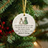 Winter Couple Custom Name Sea Glass Hanging Ornament - image 4