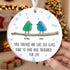 True Friends Birds Custom Name Sea Glass Hanging Ornament - Buy 5 Get 2 Free(7 Pcs) - 2.87" × 2.87" × 0.12" - image 0