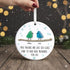 True Friends Birds Custom Name Sea Glass Hanging Ornament - image 2