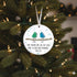 True Friends Birds Custom Name Sea Glass Hanging Ornament - image 4