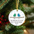 True Friends Birds Custom Name Sea Glass Hanging Ornament - image 3