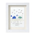 "I Love You to the Beach and Back" Crab Sea Glass Framed Art - White - 8" X 6" - image 12