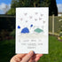 "I Love You to the Beach and Back" Crab Sea Glass Framed Art - Seaglass Card - 8" X 6" - image 1
