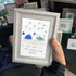 "I Love You to the Beach and Back" Crab Sea Glass Framed Art - image 0
