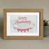 Birds & Heart Bunting Happy Anniversary Sea Glass Framed Art - image 9