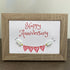 Birds & Heart Bunting Happy Anniversary Sea Glass Framed Art - image 8
