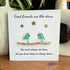 Good Friends Are Like Stars Birds Sea Glass Framed Art - Seaglass Card - 8" X 8" - image 1